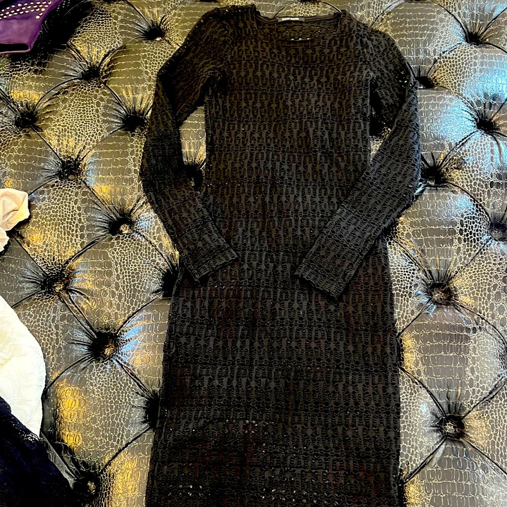 Knit dress -long sleeves